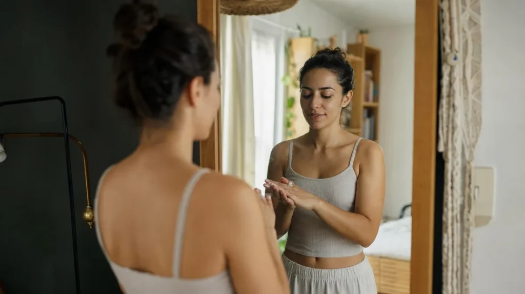 Porque a pele seca deixa o perfume fugir mais depressa